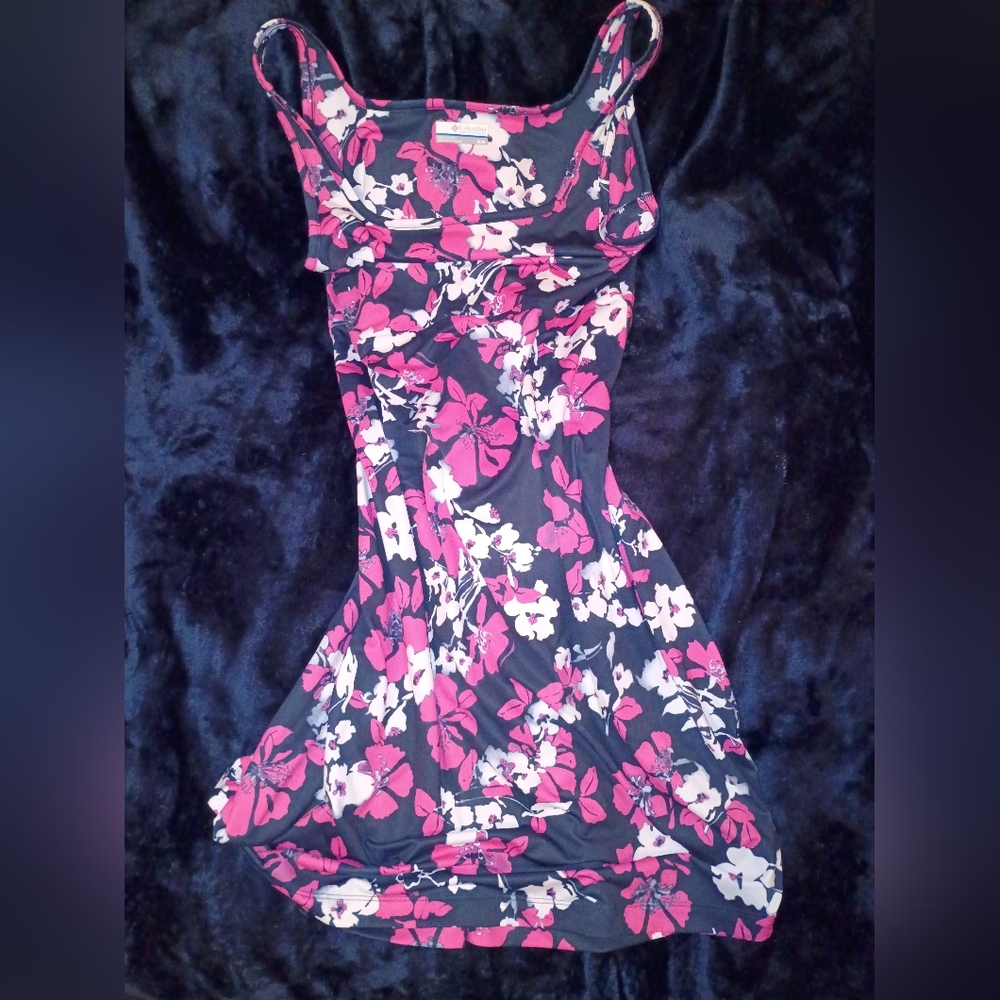 Columbia Floral Pink and White Dress